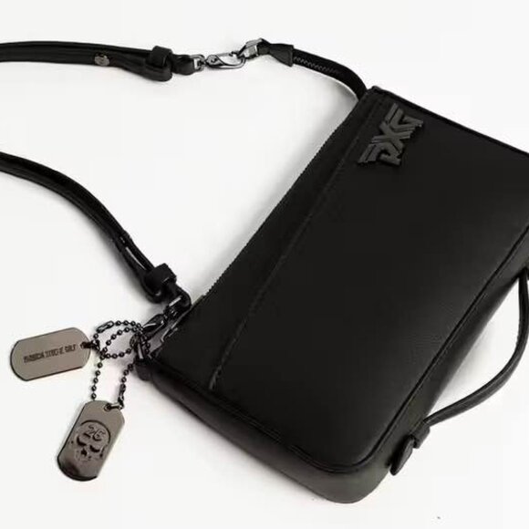 PXG Desserto Cactus Leather Signature Crossbody Bag Black - Picture 2 of 5